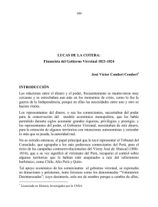 Lucas de la Cotera: Financista del Gobierno Virreinal
