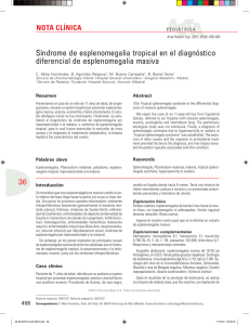 Síndrome de esplenomegalia tropical en el diagnóstico diferencial