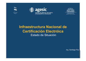 Infraestructura Nacional de Certificación Electróica