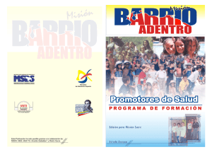 Programa Promotores.pmd - Biblioteca Virtual en Salud Venezuela