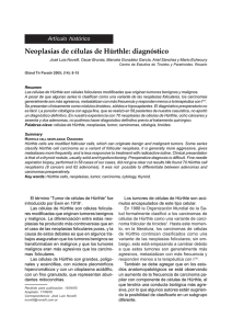 Neoplasias de células de Hürthle: diagnóstico