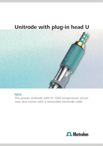 Unitrode with plug-in head U
