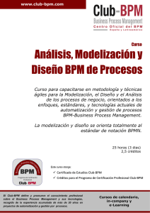 Análisis, Modelización y Diseño BPM de Procesos - Club-BPM