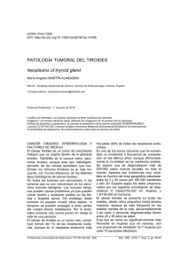 Patología tumoral del tiroides = Neoplasms of thyroid gland