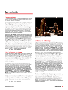 Die Fledermaus en Viena Nabucco en Salzburgo Ópera en Austria