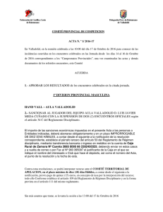 acta nº1 comite de competicion provincial de valladolid