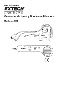 Generador de tonos y Sonda amplificadora