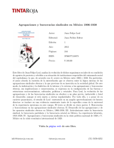 Agrupaciones y burocracias sindicales en México 1906-1938