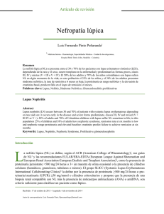 Nefropatía lúpica - Revista Colombiana de Nefrología