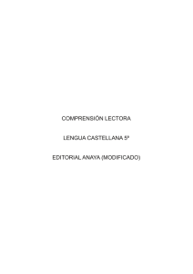 comprensión lectora lengua castellana 5º editorial anaya
