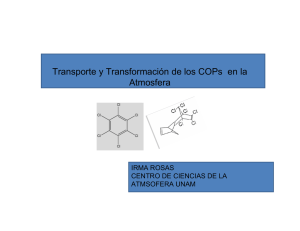 Transporte y Transformación de los COPs en la Atmosfera