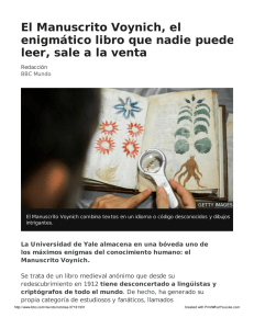 El Manuscrito Voynich, el enigmático libro que nadie