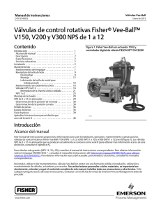 Válvulas de control rotativas Fisherr Vee