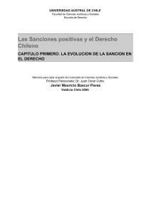 Las Sanciones positivas y el Derecho Chileno