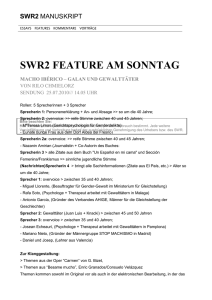 SWR2 FEATURE AM SONNTAG