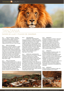 Descargar PDF Safari de lujo en Tanzania