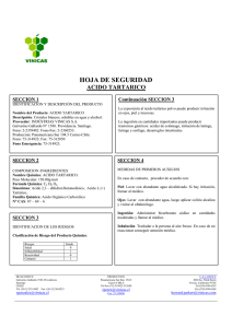 ACIDO TARTARICO (Ficha de Seguridad)