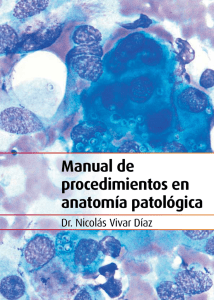 Manual de procedimientos en anatomía patológica