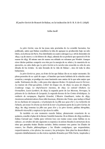 "El padre Goriot", de Honoré de Balzac, en la traducción de D.R.S.