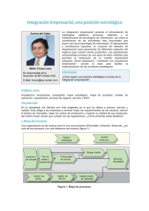 Integración empresarial una posicion estrategica