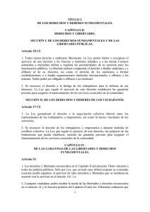 TÍTULO I. DE LOS DERECHOS Y DEBERES FUNDAMENTALES