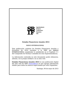 SBIF.cl - Estados Financieros Anuales 2014