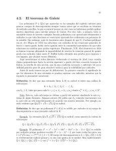 4.2. El teorema de Galois