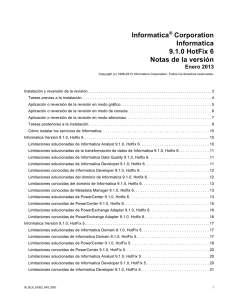 Informatica - 9.1.0 HotFix 6