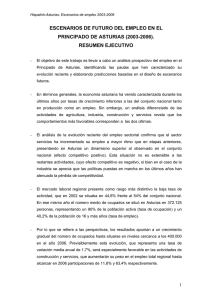escenarios de futuro del empleo en el principado de asturias (2003