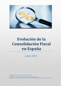 Consolidación Fiscal: régimen consolidado