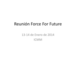 Reunión Force For Future - Materials Science Institute of Madrid