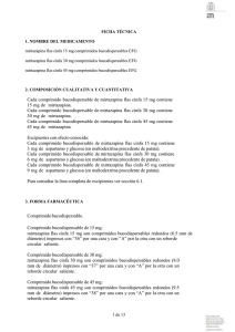 Cada comprimido bucodispersable de mirtazapina flas cinfa 15 mg