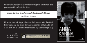 Editorial Alrevés y la Librería Metrópolis te invitan a la
