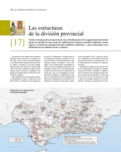 Las estructuras de la división provincial