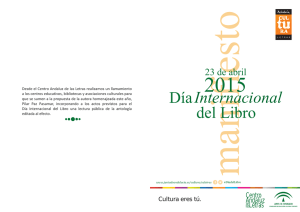 Manifiesto del Día Internacional del Libro 2015