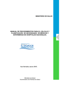 Manual de procedimientos para el cálculo y