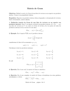 Matriz de Gram - Apuntes y ejercicios de matemáticas, Egor