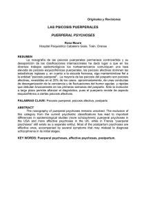 las psicosis puerperales - Asociación Gallega de Psiquiatría