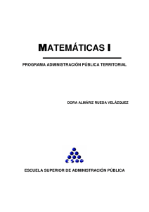 Módulo Matemáticas I ESAP