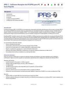 IPRS-7 - Software Receptor de IP/GPRS para PC Guía Rápida
