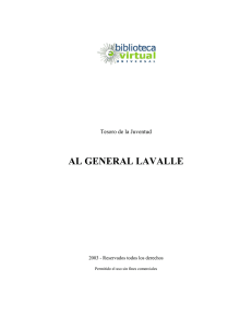 AL GENERAL LAVALLE - Biblioteca Virtual Universal