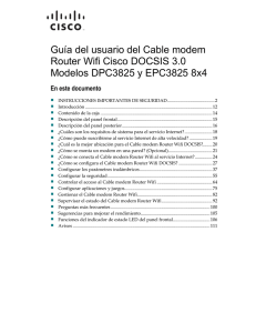 Guía Del Usuario Del Cable Modem Router Wifi Cisco DOCSIS 3.0