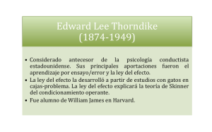 Edward Lee Thorndike (1874-‐1949)