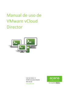 Manual de uso de VMware vCloud Director