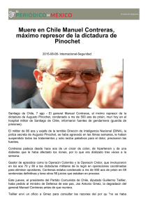 Muere en Chile Manuel Contreras, máximo represor de la dictadura