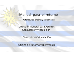 Manual para el retorno - Consulado General del Uruguay