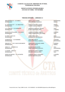 comité gallego de árbitros de fútbol temporada 2015/2016