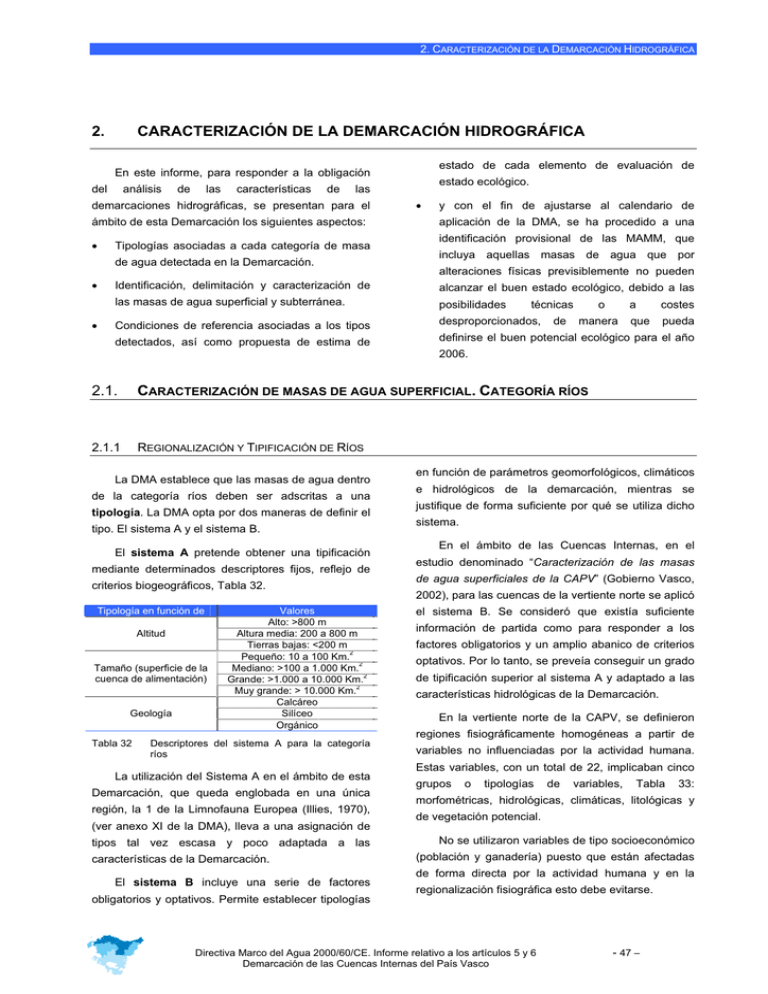 02 Caracterización de la demarcación hidrográfica