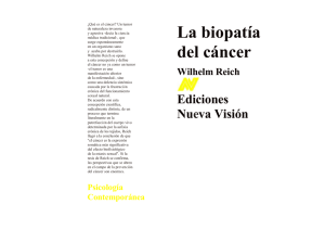 La biopatía del cáncer