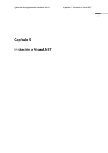 Capítulo 5 Iniciación a Visual.NET